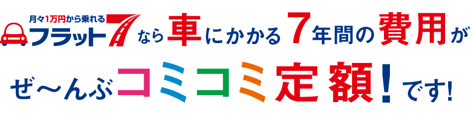 新車の軽に乗れるコミコミ定額のマイカーリースです